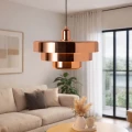 Lampa wisząca Retro Różowe złoto Ø 35cm Abruzzo Tesoro 4.webp