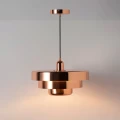 Lampa wisząca Retro Różowe złoto Ø 35cm Abruzzo Tesoro 5.webp