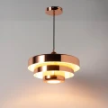 Lampa wisząca Retro Różowe złoto Ø 35cm Abruzzo Tesoro 7.webp