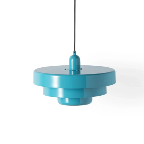 Lampa wisząca Retro Niebieska Ø 35cm Abruzzo Tesoro.webp