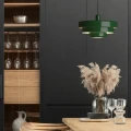 Lampa wisząca Retro Zielona Ø 35cm Abruzzo Tesoro 2.webp