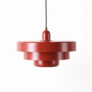 Lampa wisząca Retro Czerwona Ø 35cm Abruzzo Tesoro