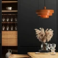 Lampa wisząca Retro pomarańczowa Ø 35cm Abruzzo Tesoro 2.webp
