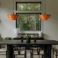Lampa wisząca Retro pomarańczowa Ø 35cm Abruzzo Tesoro 6.webp