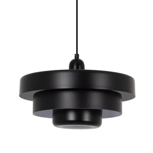 Lampa wisząca Retro Czarna Ø 35cm Abruzzo Tesoro
