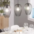 Lampa Wisząca Czarna 3xE27 aluminium Abruzzo Eraldo 2.webp