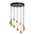 Lampa Wisząca szklana kolorowa 12xG9 Ø60cm Abruzzo Sorello.webp