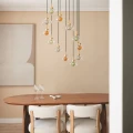 Lampa Wisząca szklana kolorowa 12xG9 Ø60cm Abruzzo Sorello 2.webp