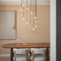 Lampa Wisząca szklana kolorowa 12xG9 Ø60cm Abruzzo Sorello 3.webp
