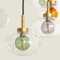 Lampa Wisząca szklana kolorowa 12xG9 Ø60cm Abruzzo Sorello 4.webp