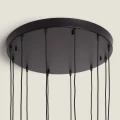 Lampa Wisząca szklana kolorowa 12xG9 Ø60cm Abruzzo Sorello 6.webp