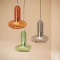 Lampa Wisząca szklana kolorowa 3x5W 3000K Abruzzo Sorello 2.webp