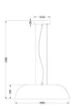 Lampa Wisząca Akustyczna LED 18W 4000K Ø50 cm do biura Abruzzo Splendido 10.webp