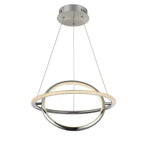 Lampa wisząca 28W chromowana z kwarcem Ø45cm Abruzzo bella