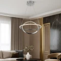 Lampa wisząca 28W chromowana z kwarcem Ø45cm Abruzzo bella 2.webp