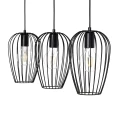 Lampa Wisząca Czarna 3xE27 aluminium Abruzzo Eraldo 4.webp