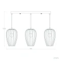 Lampa Wisząca Czarna 3xE27 aluminium Abruzzo Eraldo 7.webp