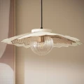 Lampa Wisząca szklana Biała Ø55cm E27 Abruzzo Altario 2.webp
