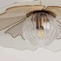 Lampa Wisząca szklana Biała Ø55cm E27 Abruzzo Altario 3.webp