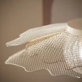 Lampa Wisząca szklana Biała Ø55cm E27 Abruzzo Altario 4.webp