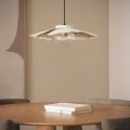 Lampa Wisząca szklana Biała Ø55cm E27 Abruzzo Altario 5.webp