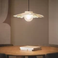 Lampa Wisząca szklana Biała Ø55cm E27 Abruzzo Altario 6.webp