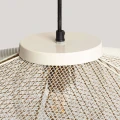 Lampa Wisząca szklana Biała Ø55cm E27 Abruzzo Altario 8.webp