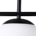 Lampa Sufitowa Milano Czarna mleczne kule 3xE27 Abruzzo Klinto 8.webp