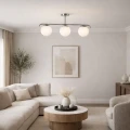 Lampa Sufitowa Milano srebrna mleczne kule 3xE27 Abruzzo Klinto 4.webp
