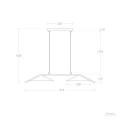 Lampa Wisząca 10W 3000K Biała Abruzzo Marmora 7.webp