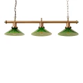 Lampa Wisząca bilardowa 3xE27 Zielone szkło Abruzzo Otto.webp