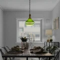 Lampa Wisząca bilardowa 3xE27 Zielone szkło Abruzzo Otto 5.webp