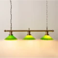 Lampa Wisząca bilardowa 3xE27 Zielone szkło Abruzzo Otto 6.webp