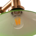 Lampa Wisząca bilardowa 3xE27 Zielone szkło Abruzzo Otto 12.webp