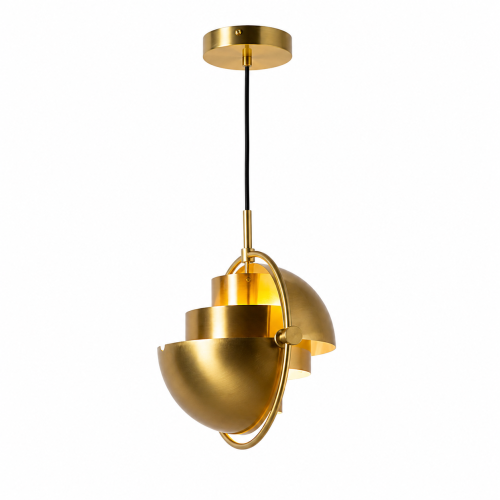 Lampa wisząca designerska E27 nastawna Złota Abruzzo Costa.png