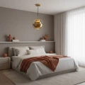 Lampa wisząca designerska E27 nastawna Złota Abruzzo Costa 3.webp