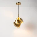 Lampa wisząca designerska E27 nastawna Złota Abruzzo Costa 6.webp