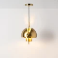 Lampa wisząca designerska E27 nastawna Złota Abruzzo Costa 7.webp