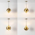 Lampa wisząca designerska E27 nastawna Złota Abruzzo Costa 8.webp