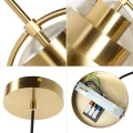 Lampa wisząca designerska E27 nastawna Złota Abruzzo Costa 10.webp