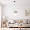 Lampa wisząca designerska E27 nastawna Biała Abruzzo Costa 3.webp