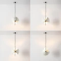Lampa wisząca designerska E27 nastawna Biała Abruzzo Costa 6.webp
