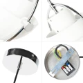 Lampa wisząca designerska E27 nastawna Biała Abruzzo Costa 9.webp