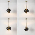 Lampa wisząca designerska E27 nastawna Czarna Abruzzo Costa 6.webp