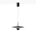 Lampa Wisząca okrągła Czarna ⌀53cm 20W 2700K Abruzzo Lunesso 2.webp