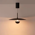 Lampa Wisząca okrągła Czarna ⌀53cm 20W 2700K Abruzzo Lunesso 8.webp