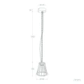 Lampa Wisząca Zewnętrzna Retro 6W 3000K aluminium Abruzzo Caldera 8.webp