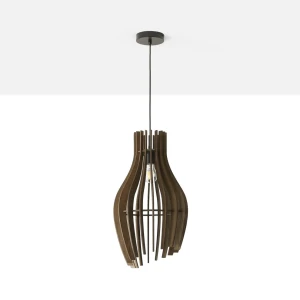 Drewniana lampa wisząca Ø 30cm E27 Abruzzo Aria