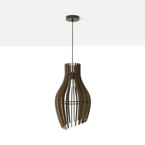 Drewniana lampa wisząca Ø 30cm E27 Abruzzo Aria.webp