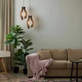 Drewniana lampa wisząca Ø 30cm E27 Abruzzo Aria 3.webp